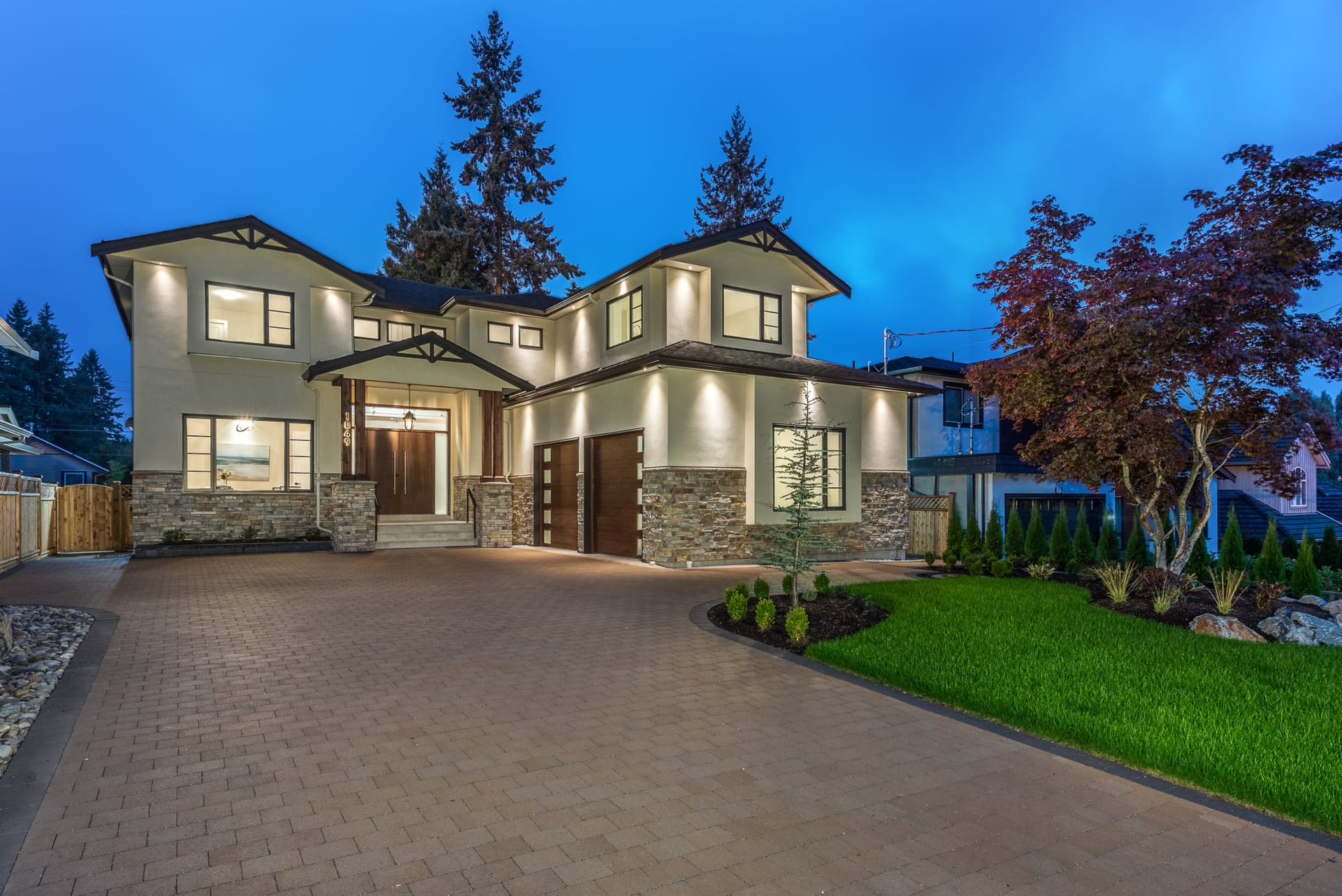 Custom home on Grover Avenue, Coquitlam, built by Armani Homes