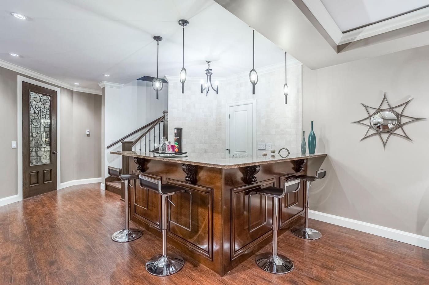 Basement wet bar