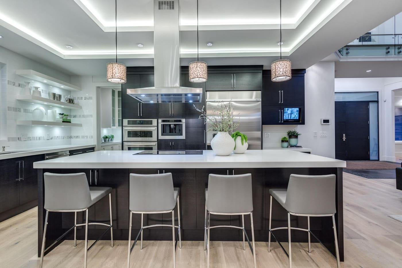 Kitchen with island seating